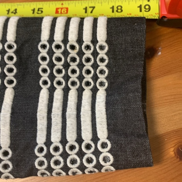 Anna Sui Black Denim Jacket, Fully Lined, Pockets,  Embroidery that Pops - Picture 10 of 15